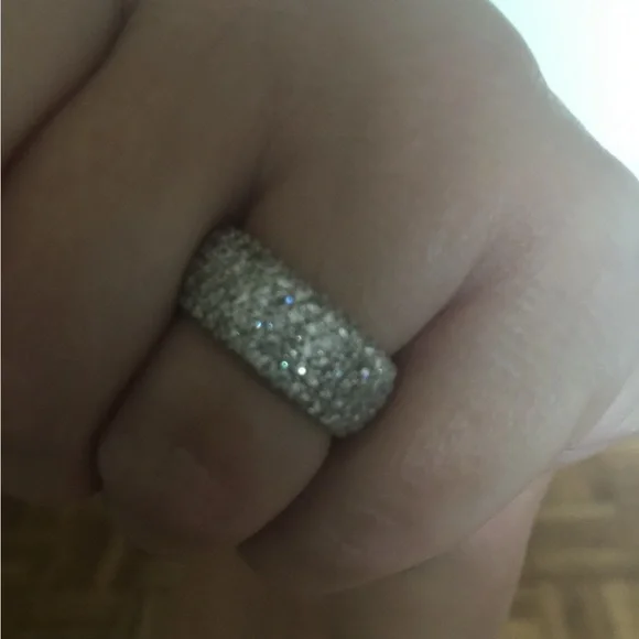 STERLING SILVER/CZ RING SIZE 7 - Picture 6 of 6